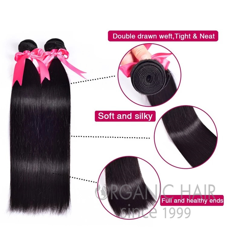 Long human hair extensions for short hair 